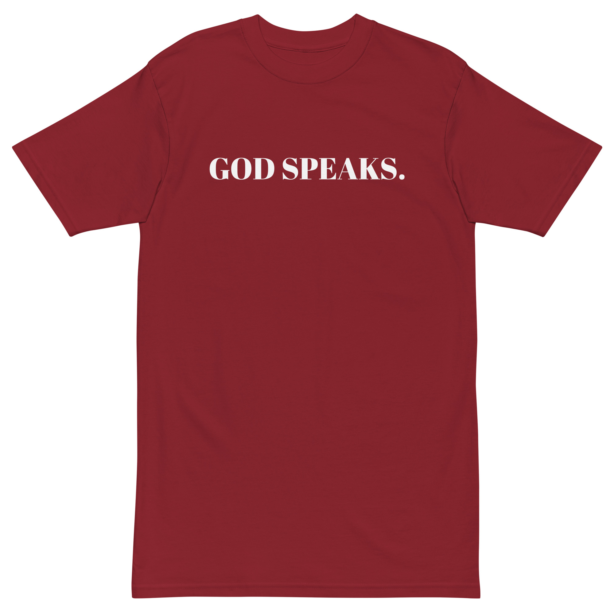 God Speaks premium tee